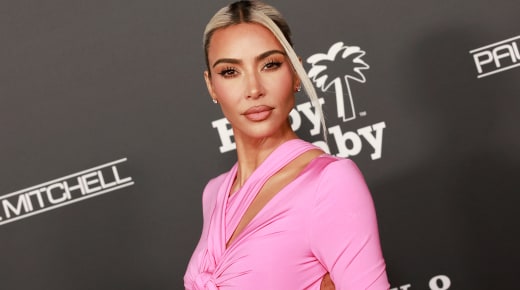 Kim Kardashian arrives for the 2022 Baby2Baby Gala honoring Kim Kardashian