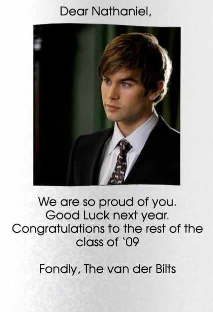 Presenting The Class Of 09 Gossip Girl Yearbook Tv Fanatic