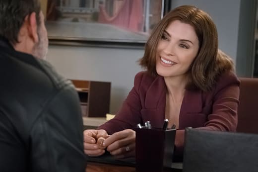 Alicia Flirts With Jason - The Good Wife Season 7 Episode 15