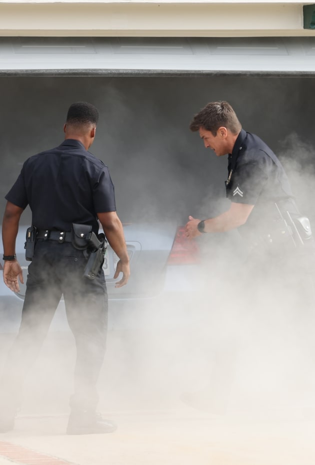 Body in a Car -tall - The Rookie Season 5 Episode 2