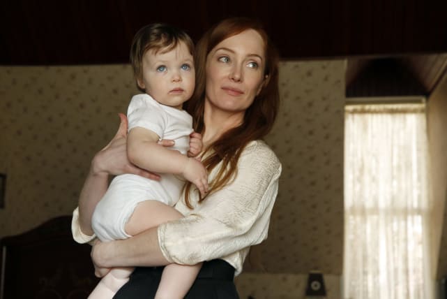 Katarina holds her baby - The Blacklist Season 4 Episode 17