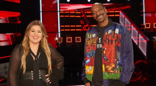 Kelly Clarkson and Snoop Dogg for NBC