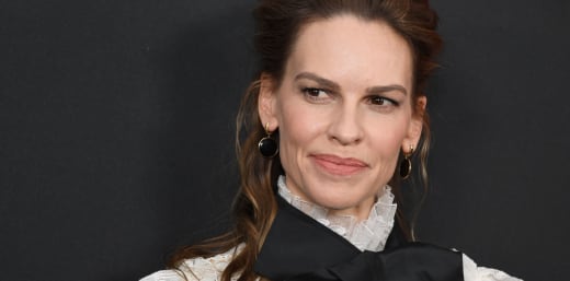 US actress Hilary Swank arrives for a special screening of Universal Pictures' "The Hunt,"