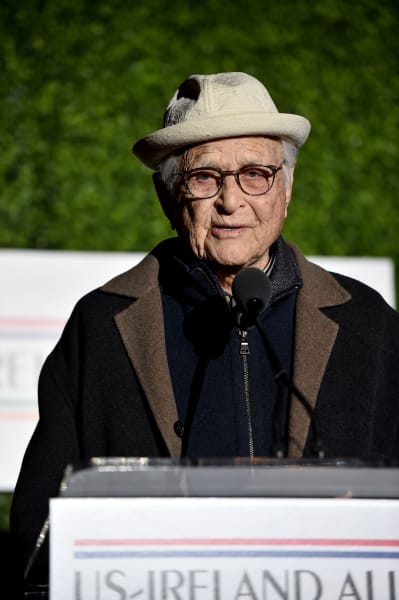 Norman Lear speaks onstage at the Oscar Wilde