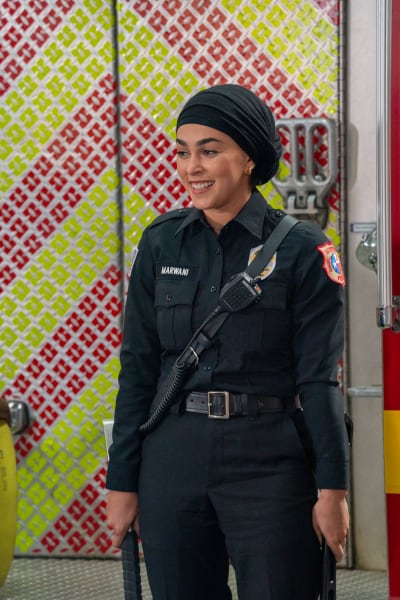 Smiling in the Station - 9-1-1: Lone Star Season 1 Episode 2