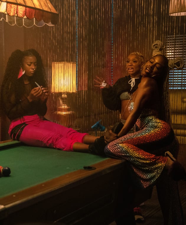 Gossiping Dancers - P-Valley Season 2 Episode 4