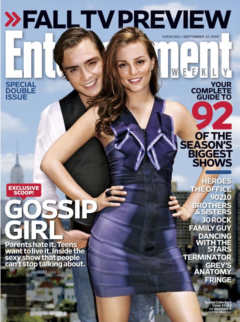 Leighton Meester, Ed Westwick EW Cover - TV Fanatic