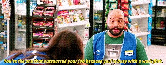 When she was "busy with a work flirt"